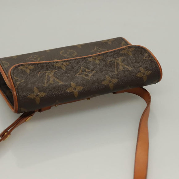 LOUIS VUITTON Monogram Pochette Florentine Waist bag M51855 LV Auth 132335