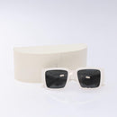 PRADA Sunglasses plastic White Auth 132348-11