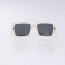 PRADA Sunglasses plastic White Auth 132348-3