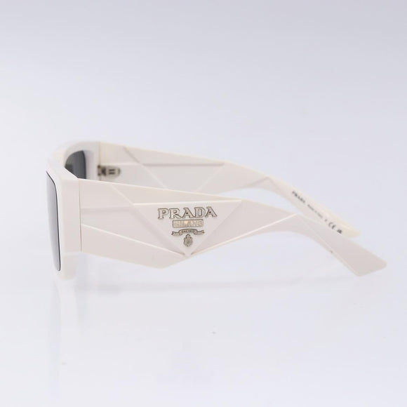 PRADA Sunglasses plastic White Auth 132348