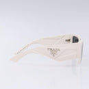 PRADA Sunglasses plastic White Auth 132348-5