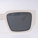 PRADA Sunglasses plastic White Auth 132348-7