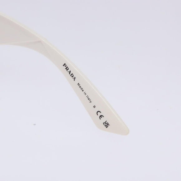 PRADA Sunglasses plastic White Auth 132348