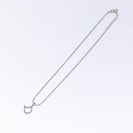 Christian Dior Necklace metal Silver Auth 132355 - 0