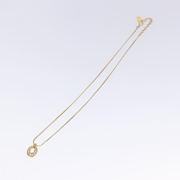 Christian Dior Necklace metal Gold Auth 132359