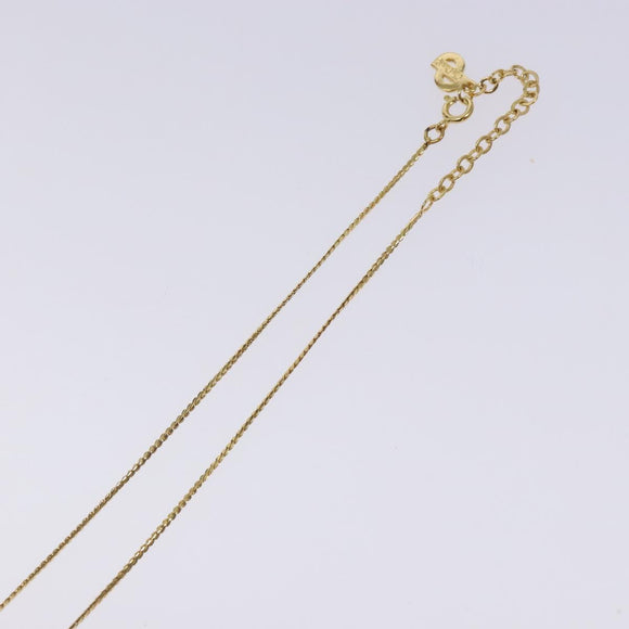 Christian Dior Necklace metal Gold Auth 132359