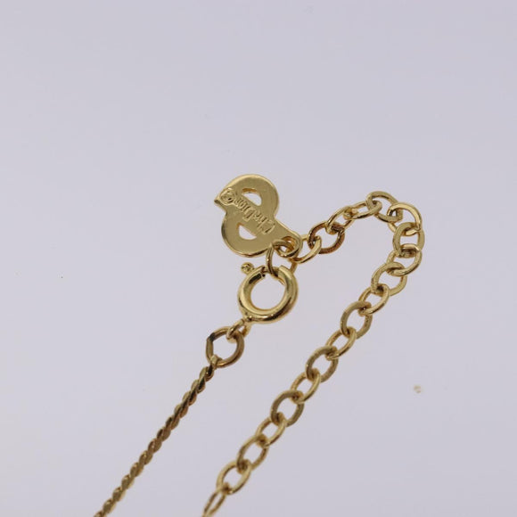 Christian Dior Necklace metal Gold Auth 132359