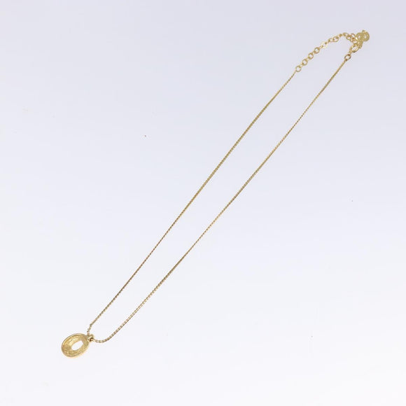 Christian Dior Necklace metal Gold Auth 132359