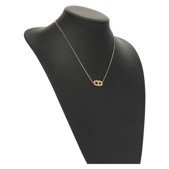 Christian Dior Necklace metal Gold Auth 132360