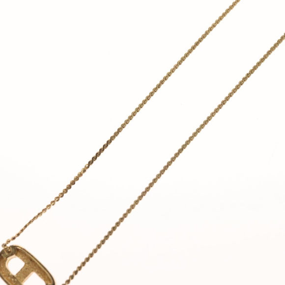 Christian Dior Necklace metal Gold Auth 132360