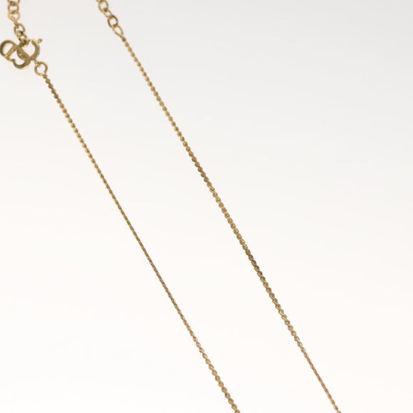 Christian Dior Necklace metal Gold Auth 132360