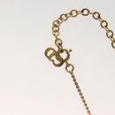 Christian Dior Necklace metal Gold Auth 132360-8