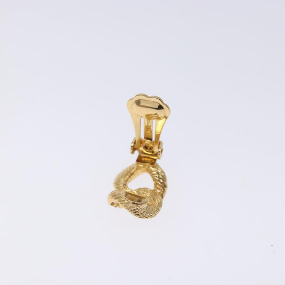 Christian Dior Earring metal Gold Auth 132363