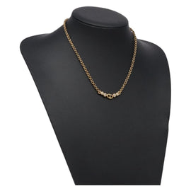 Christian Dior Necklace metal Gold Auth 132364