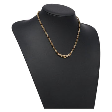 Christian Dior Necklace metal Gold Auth 132364