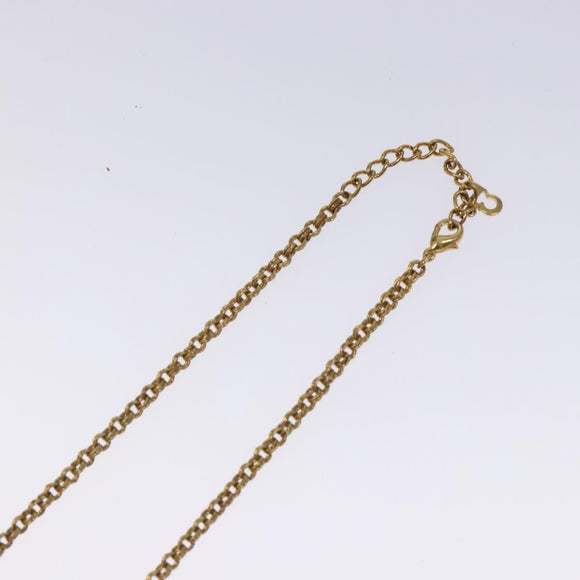 Christian Dior Necklace metal Gold Auth 132364