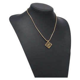 Christian Dior Necklace metal Gold Auth 132365