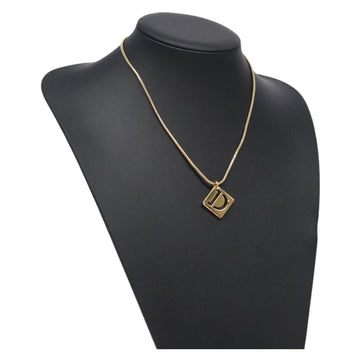 Christian Dior Necklace metal Gold Auth 132365