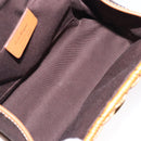 Salvatore Ferragamo Gancini Hand Bag Wicker Beige Gold Auth 132381A-11