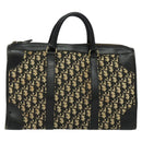 Christian Dior Trotter Canvas Hand Bag Navy Gold Auth 132382-13