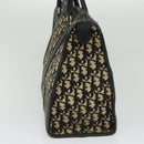 Christian Dior Trotter Canvas Hand Bag Navy Gold Auth 132382-4