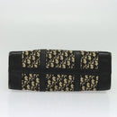 Christian Dior Trotter Canvas Hand Bag Navy Gold Auth 132382-5