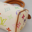 LOUIS VUITTON Monogram Multicolor Mini Speedy Bag White M92645 LV Auth 132394-9