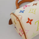 LOUIS VUITTON Monogram Multicolor Mini Speedy Bag White M92645 LV Auth 132394-16