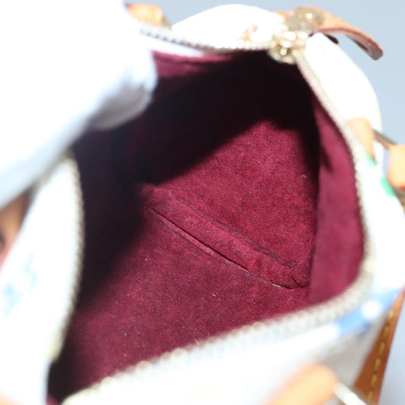 LOUIS VUITTON Monogram Multicolor Mini Speedy Bag White M92645 LV Auth 132394