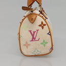 LOUIS VUITTON Monogram Multicolor Mini Speedy Bag White M92645 LV Auth 132394-3