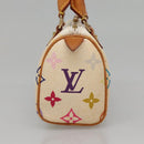 LOUIS VUITTON Monogram Multicolor Mini Speedy Bag White M92645 LV Auth 132394-4