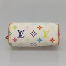 LOUIS VUITTON Monogram Multicolor Mini Speedy Bag White M92645 LV Auth 132394-5