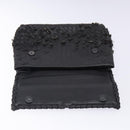 BOTTEGA VENETA INTRECCIATO Shoulder Bag Leather Black Auth 132398-10