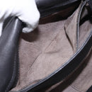 BOTTEGA VENETA INTRECCIATO Shoulder Bag Leather Black Auth 132398-21