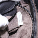 BOTTEGA VENETA INTRECCIATO Shoulder Bag Leather Black Auth 132398-12