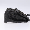 BOTTEGA VENETA INTRECCIATO Shoulder Bag Leather Black Auth 132398-3