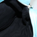 BALENCIAGA The Giant Brief Hand Bag Nylon Light Blue Silver Auth 132399-18