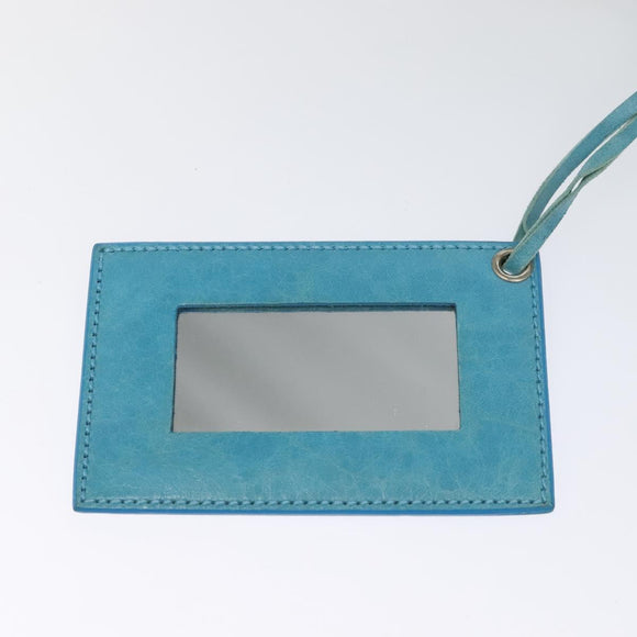 BALENCIAGA The Giant Brief Hand Bag Nylon Light Blue Silver Auth 132399