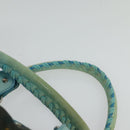 BALENCIAGA The Giant Brief Hand Bag Nylon Light Blue Silver Auth 132399-8