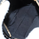 CHANEL Chain Shoulder Bag Enamel Gold Black CC Auth 132401M-17