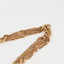 CHANEL Chain Shoulder Bag Enamel Gold Black CC Auth 132401M-8