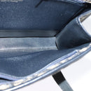 Christian Dior Trotter Canvas Hand Bag Navy Gold Auth 132402-20