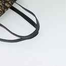 Christian Dior Trotter Canvas Hand Bag Navy Gold Auth 132402-7