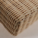 Christian Dior Shoulder Bag Raffia Orange Beige Auth 132405M-17