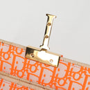 Christian Dior Shoulder Bag Raffia Orange Beige Auth 132405M-20