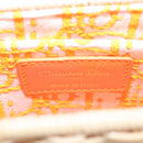 Christian Dior Shoulder Bag Raffia Orange Beige Auth 132405M-21