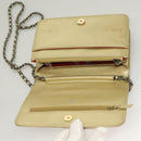 CHANEL Matelasse Chain Shoulder Bag Leather Gold CC Auth 132419-10