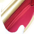 CHANEL Matelasse Chain Shoulder Bag Leather Gold CC Auth 132419-11