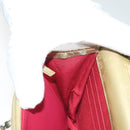 CHANEL Matelasse Ketten-Umhängetasche Leder Gold CC Authentisch 132419-22