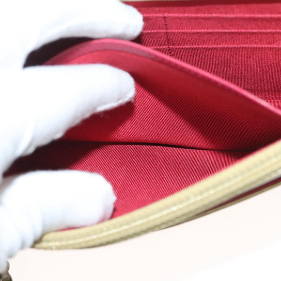 CHANEL Matelasse Chain Shoulder Bag Leather Gold CC Auth 132419